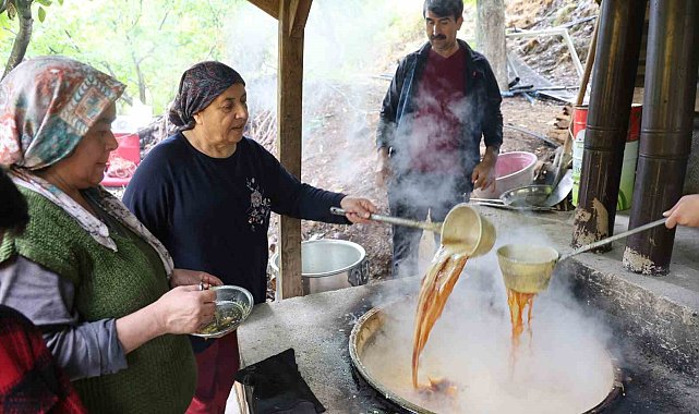 Bin 200 rakımda asırlık pekmez geleneği yaşatılıyor