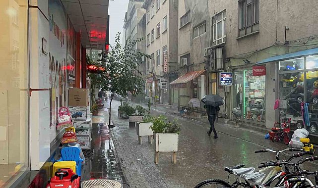 Bingöl'de beklenen sağanak başladı