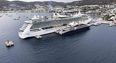 Bodrum Limanı'nda kruvaziyer hareketliliği: "2 bin 437 yolcu geldi"