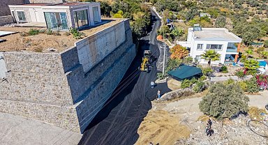Bodrum'da beş mahallede yol çalışmaları sürüyor