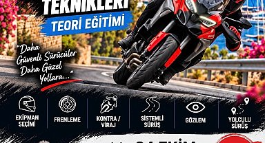 Bodrum'da motosiklet sürücülerine hayati eğitim