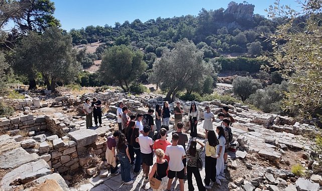 Bodrum'da öğrenciler Pedasa Antik Kenti'nde tarih ve doğayla buluştu