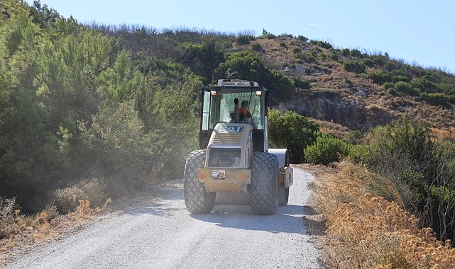 Bodrum'da sathi kaplama çalışmaları sürüyor