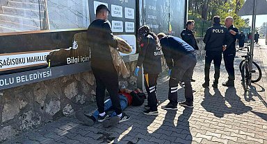 Bolu'da iş görüşmesine giderken bayılıp başından yaralandı