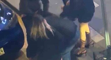 Bolu'da kadınların kavgası kamerada