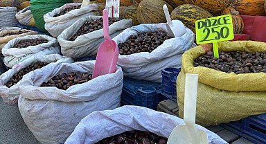 Bolu'da kış aylarının vazgeçilmez lezzeti kestane tezgahlarda