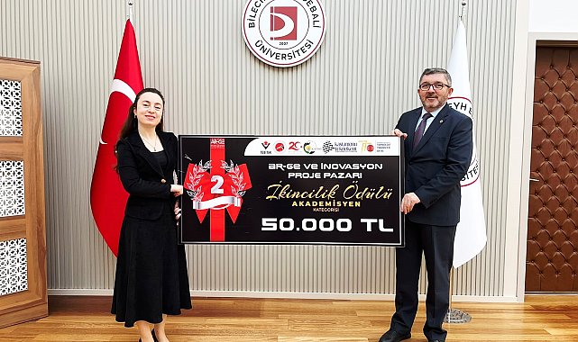 BŞEÜ'lü akademisyene 50 bin TL'lik ikincilik ödülü