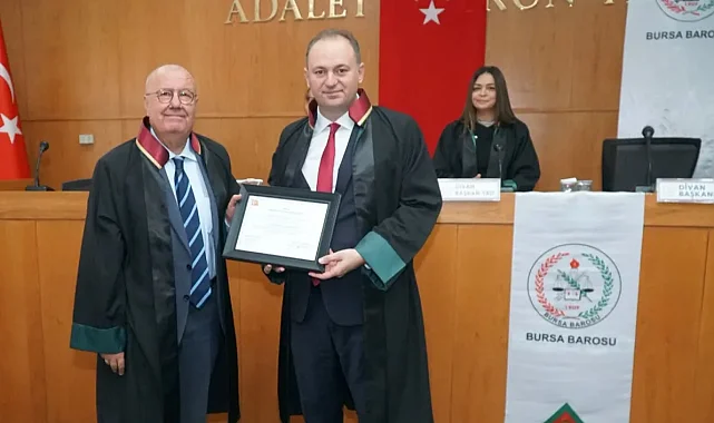 Bursa Barosu'nda Yener Poroy dönemi resmen başladı