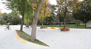 Bursa İnegöl'de yeni kaykay ve paten parkta sona gelindi