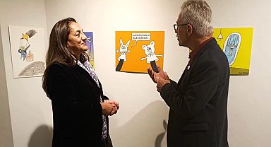 Bursa Nilüfer'deki sergide hayal gücü çizgilerle buluştu