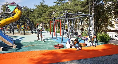 Bursa Yıldırım'da parklar kışa hazırlanıyor
