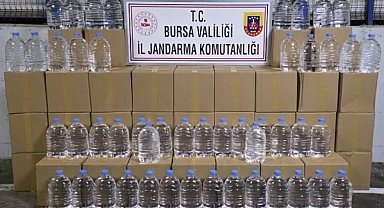 Bursa'da bin 260 litre etil alkol ele geçirildi