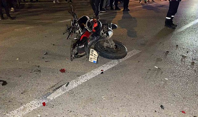 Bursa'da feci kaza : 1 ölü 1 ağır yaralı