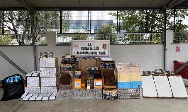 Bursa'da kaçak sigara imalathanesine darbe: 1,5 milyonluk vurgun engellendi