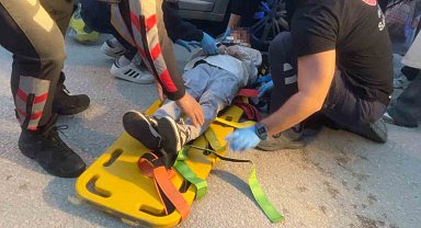 Bursa'da motosikletin çarptığı 9 yaşındaki çocuk yaralandı