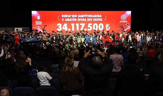 Bursa'nın şampiyonlarına ve amatör spora 'Büyük' destek