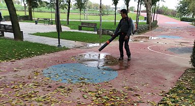 Büyükşehir'den park ve bahçelere düzenli bakım
