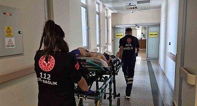 Çadır çekerken 1. kattan düşen kişi yaralandı