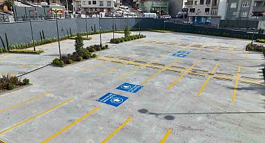 Çağlayan Açık Otoparkı hizmete açıldı