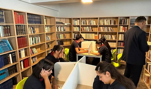 Çağlayan Anadolu Lisesine yeni kütüphane ve eğitim alanları kazandırıldı
