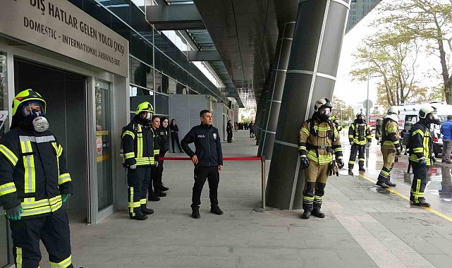 Çanakkale Havalimanı'nda gerçeği aratmayan KBRN tatbikatı