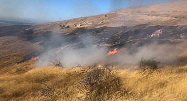 Çanakkale'de otluk alanda yangın