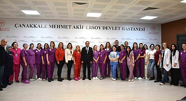 Çanakkale'de sezeryan oranları düşük olan Devlet Hastanesi'ne teşekkür