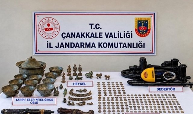 Çanakkale'de tarihi eser kaçakçılığına jandarma müdahalesi