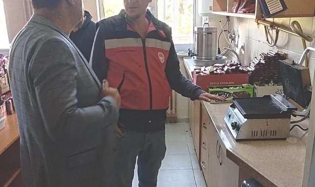 Çavdarhisar'da okul kantinlerine gıda denetimi