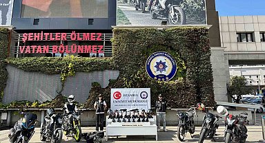 Çetelerden ele geçen suç unsurları emniyette sergilendi
