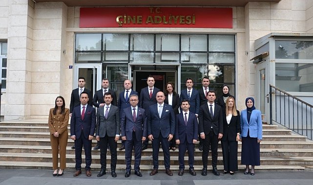 Çine Adliyesi'nde incelemelerde bulundular