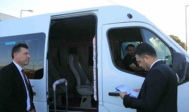 Cizre'de okul servislerine sıkı denetim