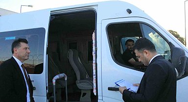 Cizre'de okul servislerine sıkı denetim