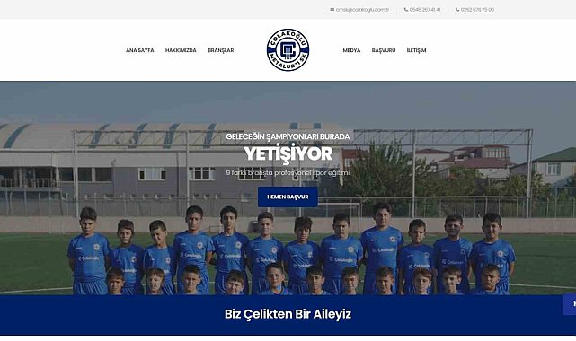 Çolakoğlu Metalurji Spor Kulübü'nün resmi web sitesi açıldı