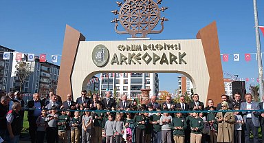 Çorum'un üçüncü tematik parkı 'Arkeopark' açıldı