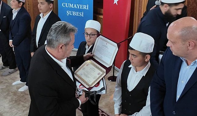 Cumayeri'nde 12 hafıza belgeleri takdim edildi