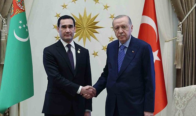 Cumhurbaaşkanı Erdoğan, Türkmenistan Devlet Başkanı Berdimuhammedov bir araya geldi