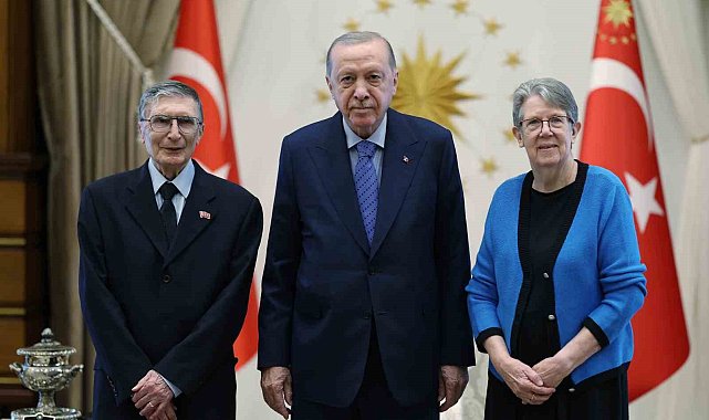 Cumhurbaşkanı Erdoğan, Aziz Sancar ve eşini kabul etti