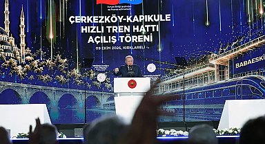 Cumhurbaşkanı Erdoğan: Halkalı–Kapıkule hattı Avrupa'ya açılan stratejik bir lojistik omurga olacak