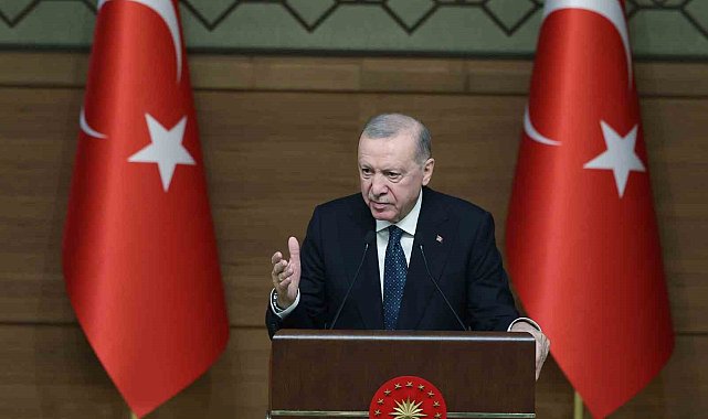 Cumhurbaşkanı Erdoğan: "Dünyayı sömürerek, bölgemizi kan deryasına çevirerek kendilerine refah düzeni kurmak isteyenlere boyun eğmeyeceğiz"