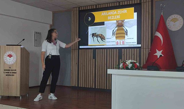 DAGEM'den Karamanlı arıcılara bal arısı zehri üretimi eğitimi