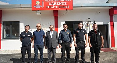 Darende'de itfaiye personeline İtfaiye Haftası ziyareti