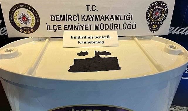 Demirci'de uyuşturucu operasyonu: 1 tutuklama