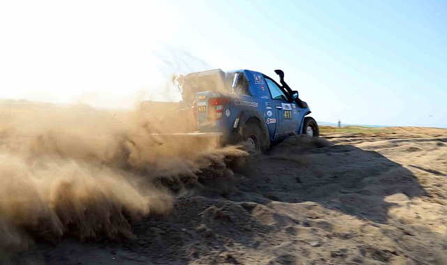 Deniz kenarında off-road heyecanı sona erdi