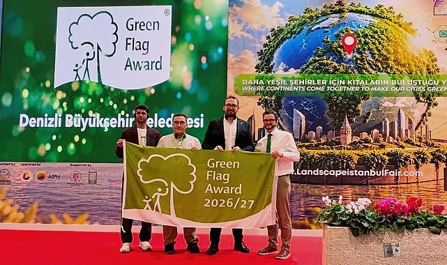 Denizli Büyükşehir "Green Flag Award" rekoruyla Türkiye'nin zirvesinde