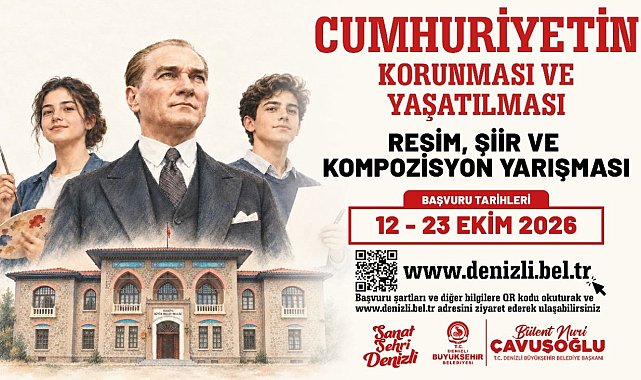 Denizli Büyükşehir'den Cumhuriyet'in 103. yılına özel yarışma