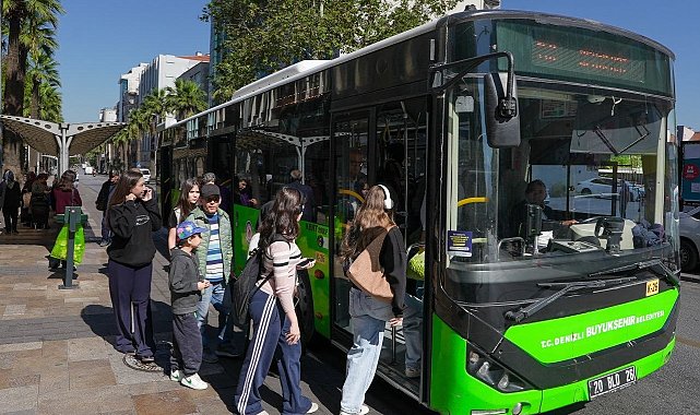 Denizli Büyükşehirin ulaşım desteği ikinci yılında