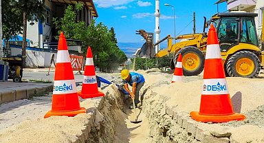 Denizli Honaz'da asbestli borular yenileniyor