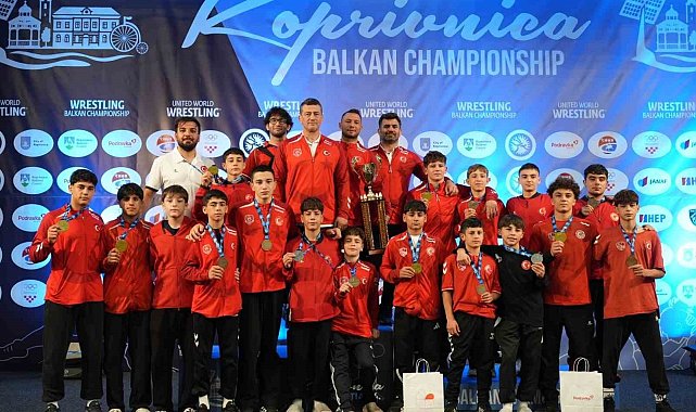 Denizlili güreşçiler Balkanları fethetti