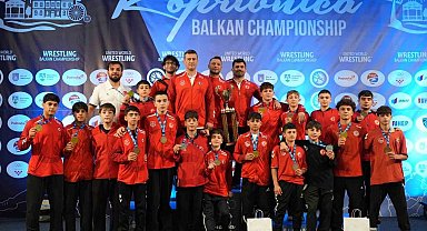 Denizlili güreşçiler Balkanları fethetti